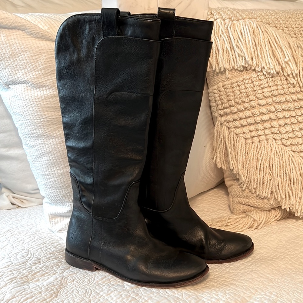 Black Tall Frye Boots